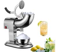 YNIYUJKL Ice Shaver Machine 350W, Electric Ice Crusher With Stainless Steel, Snow Cone Maker For Slushies, Cocktails & Frozen Drinks, Adjustable Ice Texture For Home & Commercial Use,6blades