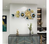 YNIYUJKL Metal for Living Room, Silent Non Ticking Battery Operated Quartz Clock, Entrance Wall ation,105x55 cm,83x50 Cm