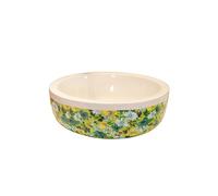 YNIYUJKL Modern White Vessel Sink, Round Bathroom Artistic Ceramic Vessel Bowl, Above Counter Lavatory Vanity Art Basin,E-One Size