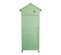 YNIYUJKL Outdoor Garden Tool Storage Cabinet Waterproof Outside Cabinet with Doors 4 Shelves Lockable Oversize Shed for Tall Garden Tools Green Color,One Color-Green