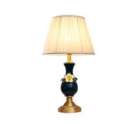 YNIYUJKL Retro Ceramic Table Lamp Dimming Children'S Eye Protection Led Bedside Office Night Light,Push button switch