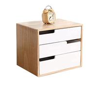 YNIYUJKL Solid Wood Desktop File Cabinet Organizer With Multi Drawer Storage Wooden A4 File/Jewelry/Cd Storage Box,A-3 layers