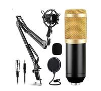 YNIYUJKL Sound Card Kit Condenser Micro Set With Live Sound Card,Metal Shock Mount And Double Layer Pop Filter For Live Podcasting Studio Setup For Recording Music