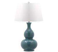 YNIYUJKL Table Lamp European Square Shell Mediterranean Living Room Study Hotel Villa Model Bedroom Bedside,Green