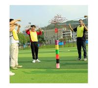 YNIYUJKL Teamwork Tower Game Kit For School Enterprise Team Building, Outdoor Activity Group Competition Fun Game Stacking Blocks,Red-10PCS