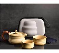 YNIYUJKL Teapot Set Custom Teaware Gifts Tea Pot And Cup Set One Pot Two Cups Tea Infuser Portable Storage Bag Ceramic Outdoor Travel Tea Set Tea Sets With Teapot