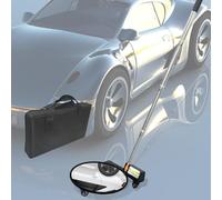 YNIYUJKL Telescopic Inspection Mirror With Led Light&Pulley-Under Vehicle Mirror-Adjustable Length &300/400Mm Convex Mirror, For Mechanics,Under-Car Checks&Hard-To-Reach Area,Straightbar