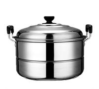 YNIYUJKL Thickened Stainless Steel Single-Layer 1-Layer Small Steamer With Bottom Soup Pot