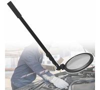 YNIYUJKL Under Vehicle Inspection Mirror,Portable Led Automotive Inspection Round Mirror,Telescopic Handle,For Underground, Roofs,B,A