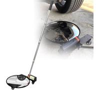 YNIYUJKL Under Vehicle Inspection Mirror Portable Telescopic Under Vehicle Inspection Mirror Under Car Mirror With Rollers,12-Inch Foldable Diameter Security Mirror With Led