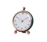 YNIYUJKL Vintage Table Clock Small Desk Clock Modern Minimalist Metal Desk Clock Desktop Ornaments Home Bedroom Bedside Clock Silent Desk Clock 8.26 Inches Mantel Clocks For Livin