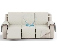 YNJJKA Reclining Chair Cover Sofa Covers Recliner 4 3 2 1 Seater Protector Waterproof for Armchair Chair, Non-Slip Fabric Couch Armchairs Protectors Pets(2131,3 SEATER 82")