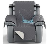 YNJJKA Reclining Chair Cover Sofa Covers Recliner 4 3 2 1 Seater Protector Waterproof for Armchair Chair, Non-Slip Fabric Couch Armchairs Protectors Pets(2137,1 SEATER-S 22")