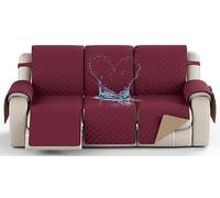 YNJJKA Reclining Chair Cover Sofa Covers Recliner 4 3 2 1 Seater Protector Waterproof for Armchair Chair, Non-Slip Fabric Couch Armchairs Protectors Pets(2138,3 SEATER 82")
