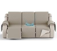 YNJJKA Reclining Chair Cover Sofa Covers Recliner 4 3 2 1 Seater Protector Waterproof for Armchair Chair, Non-Slip Fabric Couch Armchairs Protectors Pets(2128,3 SEATER 82")