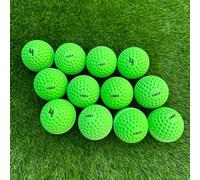 YNKE GAA Hurling Dimple PU Fireballs Speed Ball All Weather Wall Balls Training Practice Size 4 (Green)