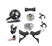 YNKJFOD Compatible For Shimano 105 R7100 2x11-Speed Groupset 170mm Crankset With Braze-On FD And 30T Cassette Rim Brake Road Bike Kit