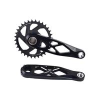 YNKJFOD Compatible For Shimano, Compatible For SRAM, MTB Crankset BSA 24mm 165/170/175mm Direct Mount R-SPEC Trail Hollow DH AM XC(Crank 36T,165mm)