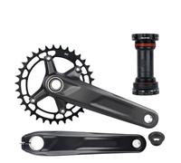 YNKJFOD Compatible For Shimano Deore FC-M5100 Bike MTB Crankset, 10S 11S 32T, 170mm 175mm, Fits BB52 M500 M501 Bottom Bracket(170mm 34T MT501)