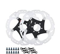 YNKJFOD Compatible For Shimano Deore XT RT86 6-Bolt Bike Disc Brake Rotor Ice Point Technology Bicycle Parts(RT86 180mm 2pcs)