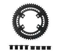 YNKJFOD Compatible For Shimano Road Bike Chainring 4-Bolt 110BCD Asymmetric Bicycle Replacement Parts(34-50T)