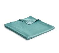 YnM Cooling 100% Natural Bamboo Viscose 60''x 80'' Removable Duvet Covers for Weighted Blanket Inner Layer, Sea Grass