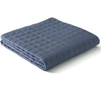 YNM Cooling Weighted Blanket,Rayon Derived from Bamboo with Premium Glass Beads (Blue Grey, 152CM x 203CM, 11kg), Suit for One Person Use on Double & King Bed