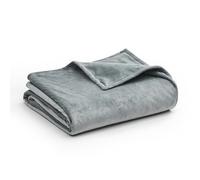 YnM Fuzzy Duvet Cover for Weighted Blankets (152cm x 203cm)-Dark Grey Print