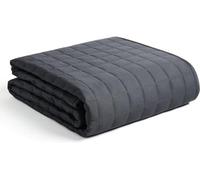 YNM Weighted Blanket for Sleep,Stress and Anxiety,100% Cotton Material with Glass Beads（Dark Grey 152CM x 203CM 11KG,Suit for One Person Use on Double & King Bed