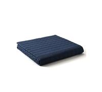 YNM Weighted Blanket for Sleep, Stress and Anxiety 100% Cotton Material with Glass Beads (Navy,152CM x 203CM 11KG) Suit for One Person Use on Double & King Bed