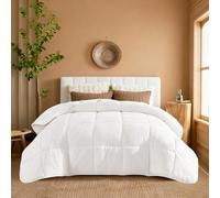 YnM Weighted Blanket King/CA King 20lbs, The Heavy Oversized Weighted Comforter, Warm & Fluffy Throw (White, 20lbs, 104" Lx90 W)