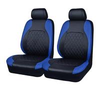 YNNBJX Car Cover Seats for Skoda Fabia 2015-2023, Leather Protectors Cushion NonSlip Waterproof Vehicle Seat Covers,A/Blue