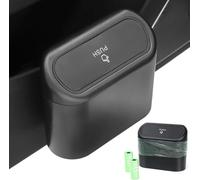 YNNBJX Car Trash Bin with Lid for Volvo EC40 EX30 S90 Excellence V60 Cross Country V90 XC40 Recharge XC60 XC90, Mini Car Trash Can Waterproof Portable Organizer Bin Easy To Clean Storage Box