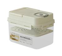 Ynnhik Airtight Container - 4L Capacity Pickle Box, Korean-Style Pressing Jar, Food Storage Bin | Pressure Plate Sauerkraut Cooking Refrigerator Pantry Camping Picnic Kitchen Home Refrigerator