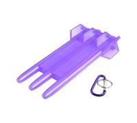 Ynnhik Dart Case with Belt Clip, Dart Case with Soft Tip - Dart Holder | Dart Carry Cases, Dart Cases for Steel Darts, Portable Transparent Dart Wallet with Closure Buckle for All Types, Purple, see
