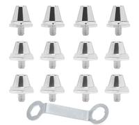 YNNHUDEEP Football Cleats - Pack of 12 Football Boot Spikes, Aluminium Cleats Compatible with Nike, Metal Replacement Studs, Rugby Cleats, Football Cleats for Stud Training