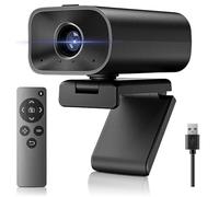 Ynoonvon All-in-One Conference Webcam with 5X Zoom, Built-in Dual Microphones，5W Speaker & Privacy Cover, ePTZ USB Camera with Remote for Computer, Laptop, Mac, Zoom, Teams, 1080P HD