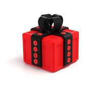 YNOUYRS 8CM Really Annoying Gift Box with Twist Storage, 3D Printed Gift Boxes Fun and Engaging Gifts DIY Puzzle Gifts Box Funny Desk Decoration for Small Jewellery Cash Valentine's Day Birthday (Red)