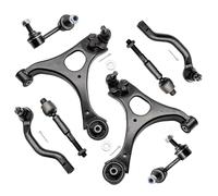 Ynovvo 8PCS Front Suspension Kit For Honda Civic 2006 2007 2008 2009 2010 2011-2 Lower Control Arm with Ball Joint/2 Front Inner 2 Front Outer Tie Rod End/2 Front Sway Bar End Link