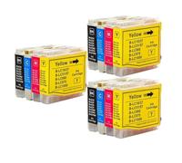 YnpnvPVsa LC10 LC37 LC51 LC57 LC960 LC970 LC1000 Compatible Ink Cartridge 4-pack Compatible With Printer Supplies DCP-130C 135C 150C DCP-330C DCP-350C(3SET)