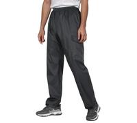 Ynport Crefreak Men's Waterproof Over Trousers - Windproof Lightweight Thick Outdoor Rain Trousers for Hiking, Golf, Fishing, Cycling, Black, XXL