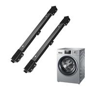 YNPQTDS 1 Pair 50x5x3.6cm Washing Machine Wheels Washer Dryer Fridge Mobile Rolling Base Appliance Rollers Iron Furniture Moving Roller Wheels Wear Resistant Support 1000kg Frosted Process