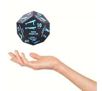 YNPQTDS 12-Sided Workout Cube for Training, PU 12 x 10 x 10 cm, Fitness Cube for Training, Multifunctional Home Training Cube for Home, Yoga, Stretching Exercises, Push-Up, Lunges