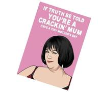 YNPQTDS 15cm Mother's Day Card Mum Funny - Trut-h Be Told You're A Cracking Mum Card, Conveys Love And Respect, Great For This Mother's Day, Mothers Day, Love You Cards
