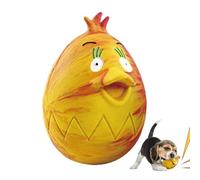 YNPQTDS 2 Pieces 6.3x6.3x9.3cm Easter Egg Dog Toy Easter Egg Dog Squeaky Toy Interactive Colorful Rubber Squeak Pet Chew Ball For Puppy Small Pet Dogs Interactive Fetch Play