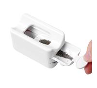 YNPQTDS 2 Sets Nail Powder Recycling Box With Funnel And Scoops PP 8.3x3.7x4cm Portable Double Layer Dipping Powders Trays Nail Dip Powder Tray Manicure Accessories For Professional Home Salon