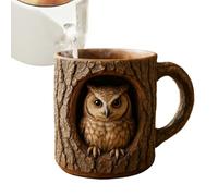 YNPQTDS 3D Cup 325 ml | Animal Mug Hole In The Tree - Reusable Mug for Morning Work Relaxation Home Birthday Weekend Leisure