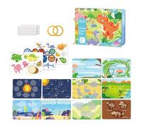 YNPQTDS Activity Book,Cognitive Learning Educational,Book Sensory Toys | for Fun Playtime Children Home Family Curiosity Entertainment Indoor Boys Girls Aged 1-5