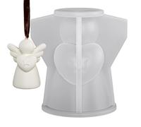 YNPQTDS Angel Mold, Casting Candle Mould, Angel Epoxy Resin Molds, for Arts Cake Chocolate Soap Wedding Christmas