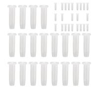 YNPQTDS Badminton Racket Eyelets - 100 Pieces Badminton Racket Eyelets, Transparent White Nylon Stringing Accessories